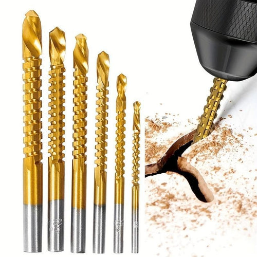 Ultra-Practical Titanium-Coated Drill Bit Set