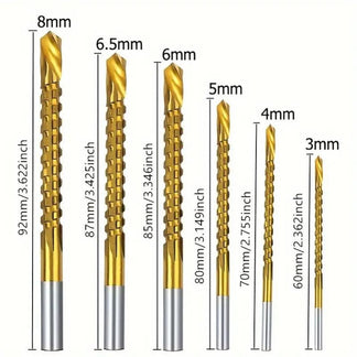 Ultra-Practical Titanium-Coated Drill Bit Set