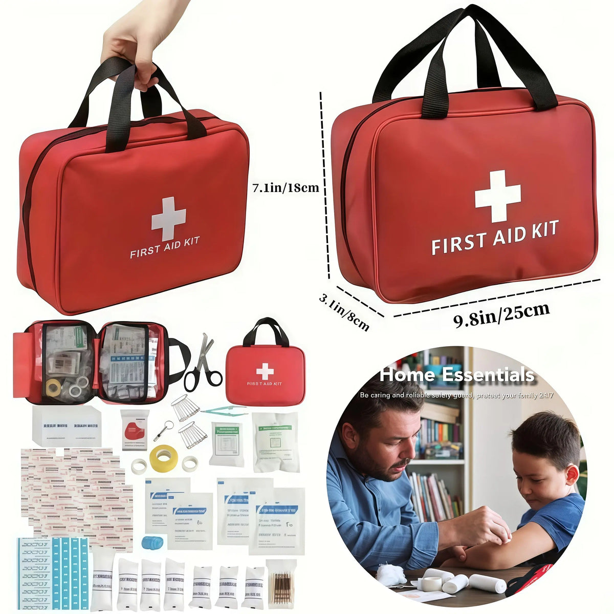 330-Piece Waterproof First Aid Kit for Emergencies 🩹🚑
