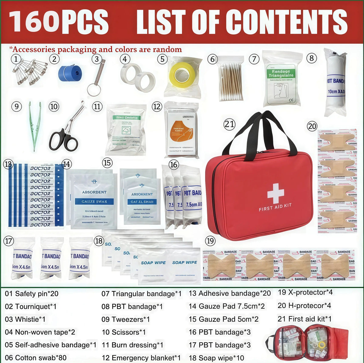 330-Piece Waterproof First Aid Kit for Emergencies 🩹🚑