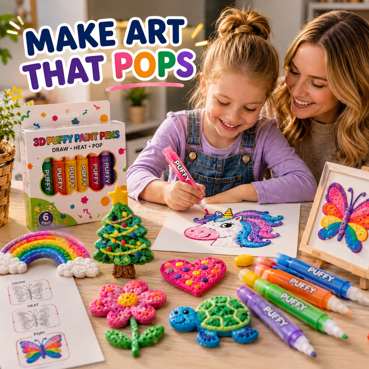🔥Last Day Buy 1 Get 1🔥3D Printing Bubble Pen – Turn Flat Drawings Into Touchable 3D Art🪄🪄