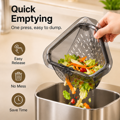 ✨ FLASH SALE | Space-Saving Magnetic Corner Sink Filter & Waste Catcher