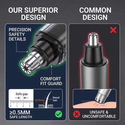 👃Smart Electric Nose Hair Trimmer | Painless Trimming & Waterproof Design | Ideal Personal Care Gift✨