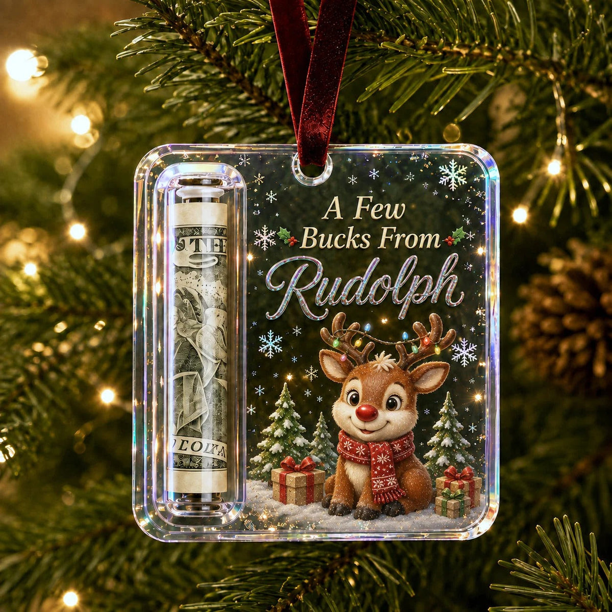 Christmas Cash Gift Ornament