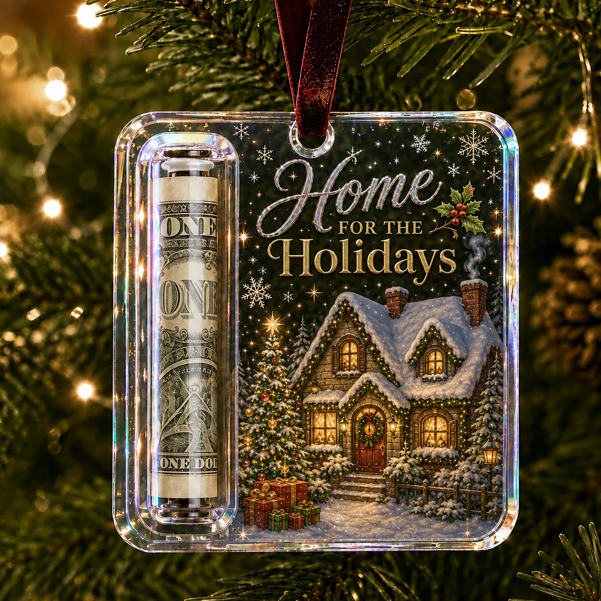 Christmas Cash Gift Ornament